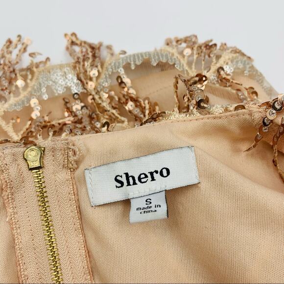 Vintage Shero Pink Sequin Mini Dress - Picture 7 of 8